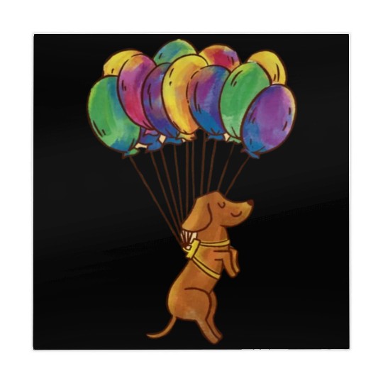 Dachshund Dog With Balloons ,Funny Dog ,dog Mahjong Mats