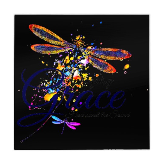 Amazing Grace Dragonfly splatter Mahjong Mats