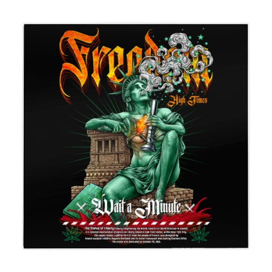 statue of liberty smoking #2 Mahjong Mats