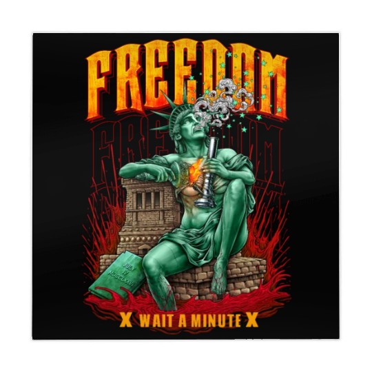 statue of liberty smoking #1 Mahjong Mats