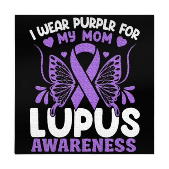 I Wear Purple For My Mom Lupus Awareness Design Mahjong Mats