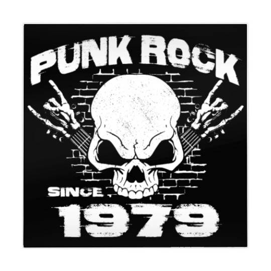 Punk Rock Since 1979 - Skull Rock Hands 45th Mahjong Mats