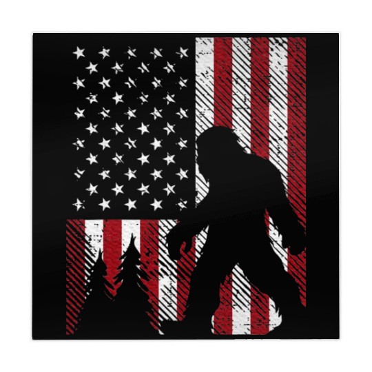 4th July Bigfoot Sasquatch US Flag Patriotic Mahjong Mats