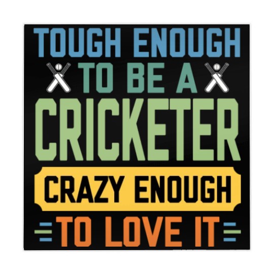 Tough Enough To Be a Cricketer Funny Cricket Sport Mahjong Mats