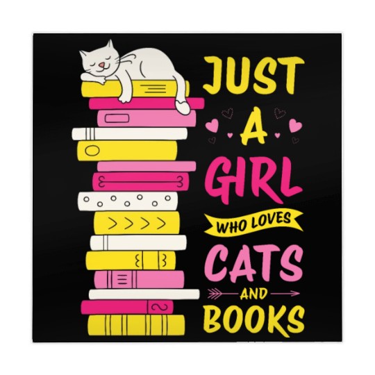 Girls who love cats and readgin book. Cat Lovers Mahjong Mats