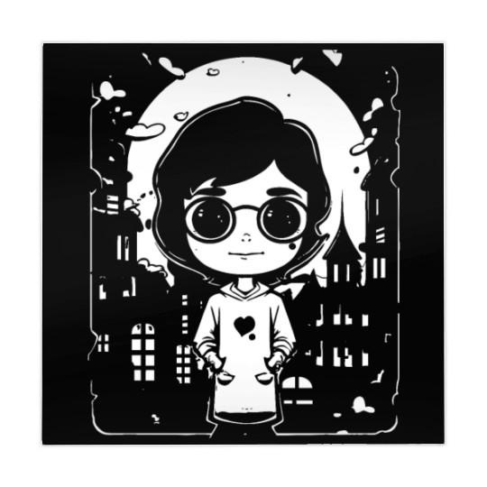 Cute Chibi Anime Science Girl Mahjong Mats