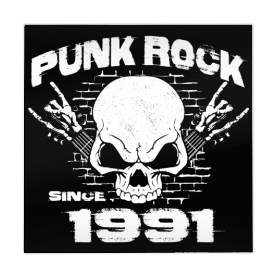33rd Birthday - Punk Rock Since 1991 Skull Rock Mahjong Mats
