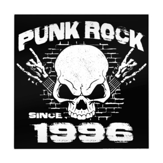 Punk Rock Since 1996 - Skull Rock Hands 28th Mahjong Mats