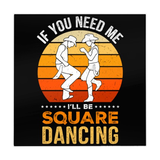 Western Square Dancing Design for a Square Dancer Mahjong Mats