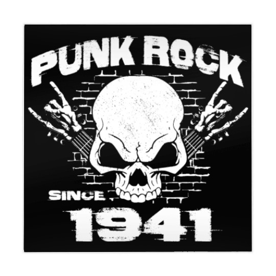 83rd Birthday - Punk Rock Since 1941 Skull Rock Mahjong Mats
