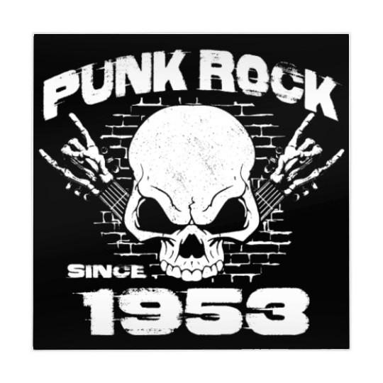 Punk Rock Since 1953 - Skull Rock Hands 71st Mahjong Mats