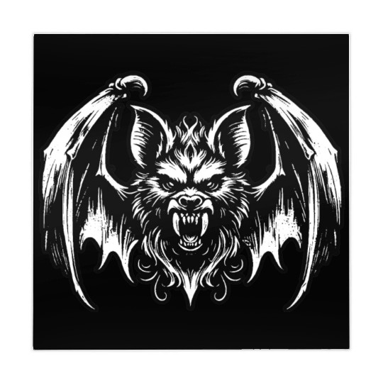 Dark Art Bat Beast with Wings Animal Horror Grunge Mahjong Mats
