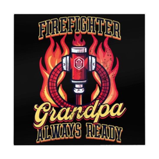 Firefighter Grandpa Always Ready Mahjong Mats