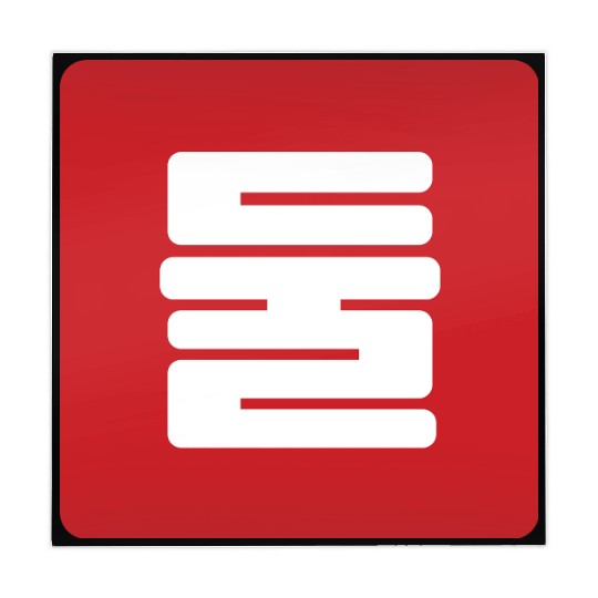 Korean Number 2 Two 둘 【Dul】 Hangul Mahjong Mats