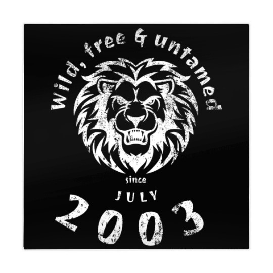 21st birthday Wild, free & untamed since 07/2003 Mahjong Mats