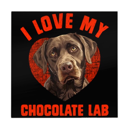 Brown Labrador I LOVE MY CHOCOLATE LAB Owners Mahjong Mats