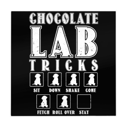 Brown Labrador CHOCOLATE LAB TRICKS Stubborn Mahjong Mats