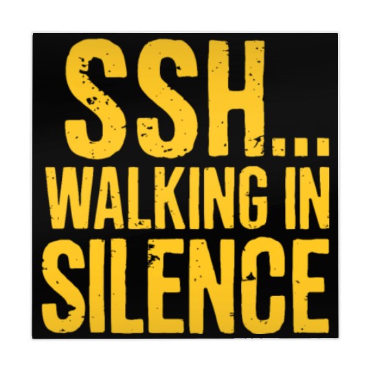 SSH Walking In Silence Silent Walking Motivation Mahjong Mats