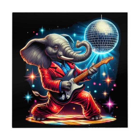 Disco Ball Guitar Elephant Mahjong Mats