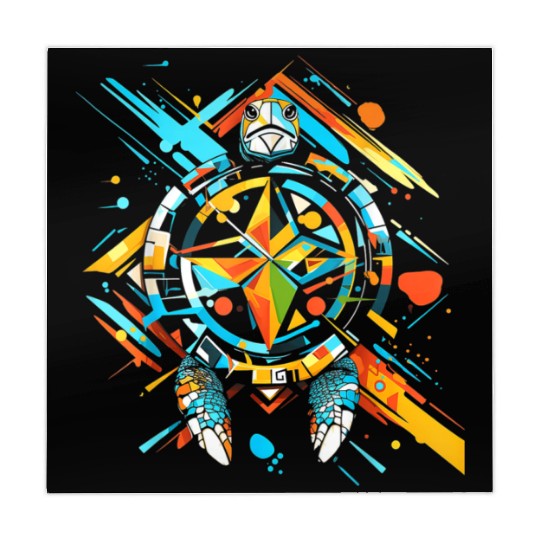 Turtle Animal Graphic Artwork Mahjong Mats