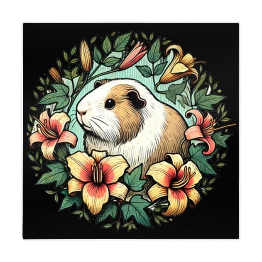 Guinea pig illustration Premium Mahjong Mats