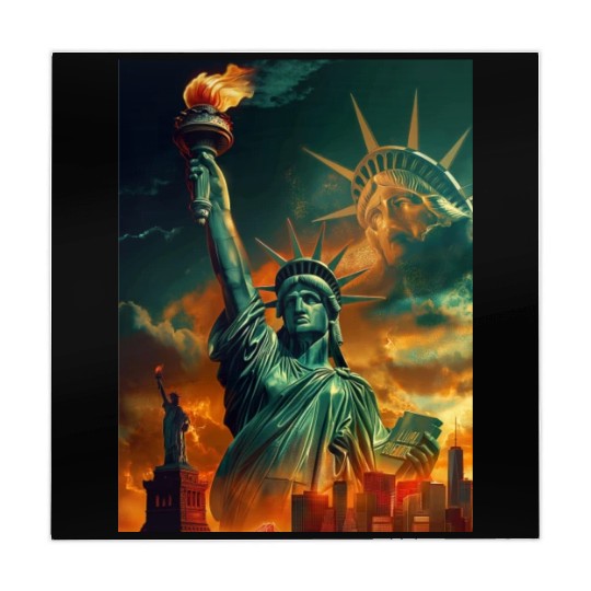 Statue of Liberty in New York USA Mahjong Mats