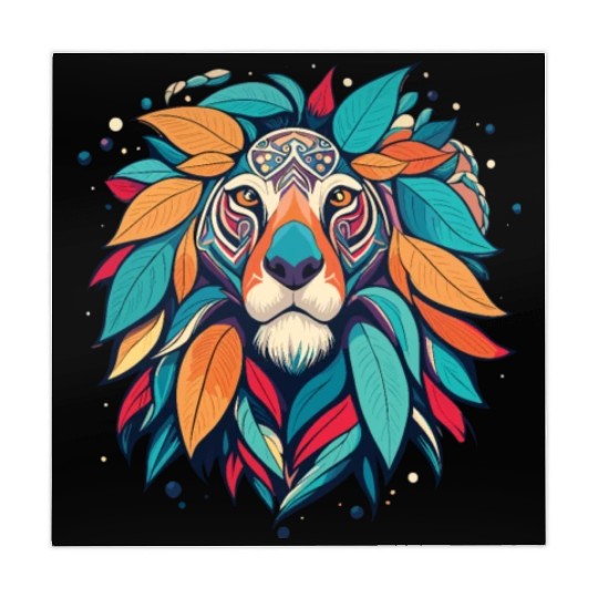 Lion Floral Majesty: A Regal Roar Amidst Blossom Mahjong Mats