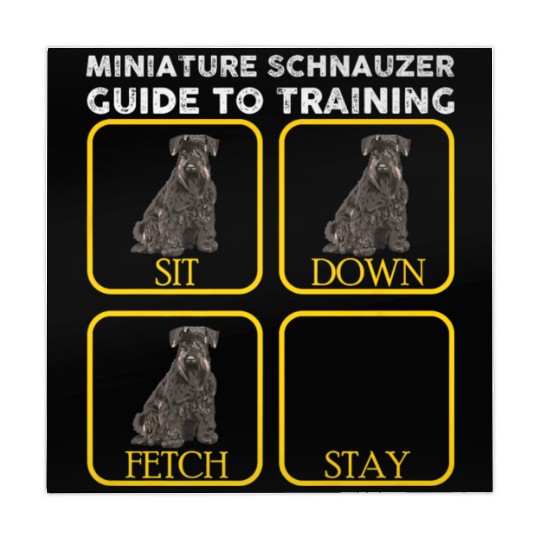 Miniature Schnauzer Training Premium Mahjong Mats