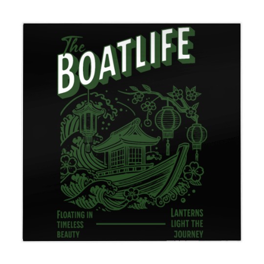 Sakura Serenity Boat Mahjong Mats