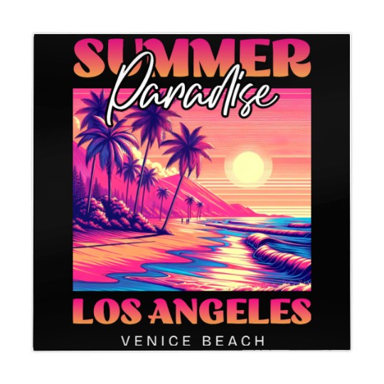 Summer Paradise Los Angeles Venice Beach Mahjong Mats