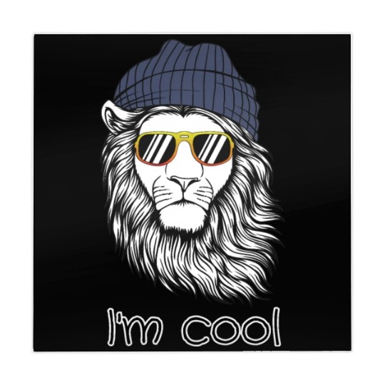 Cool Lion with Sunglasses - Stylish Animal Mahjong Mats