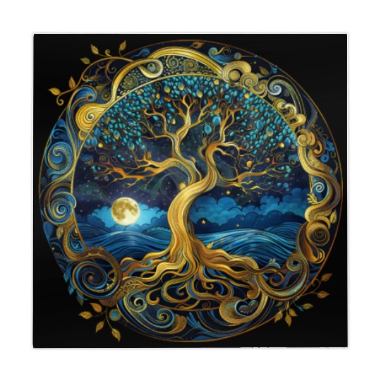 Irish Nordic Celtic Tree of Life Yggdrasil Mahjong Mats