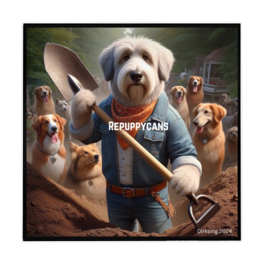 Funny and cute animal or pet Republican Mahjong Mats