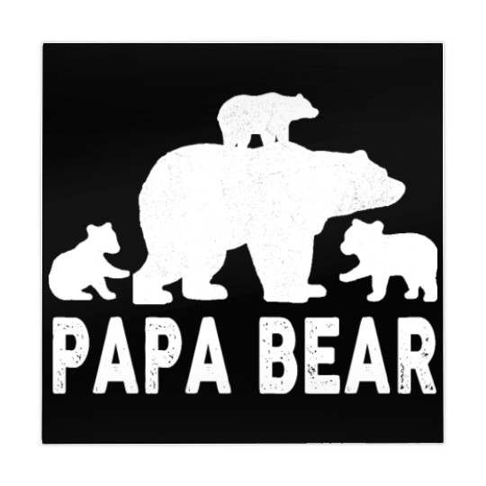 Papa Bear Fathers Day 3 Cubs Kid Mahjong Mats
