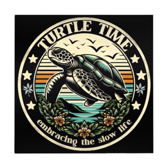 Turtle time, embracing the slow life Mahjong Mats