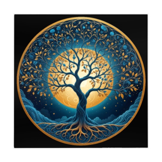 Irish Nordic Celtic Tree of Life Yggdrasil Mahjong Mats