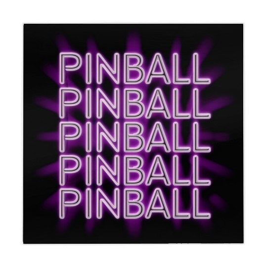 Pinball Purple Neon Mahjong Mats
