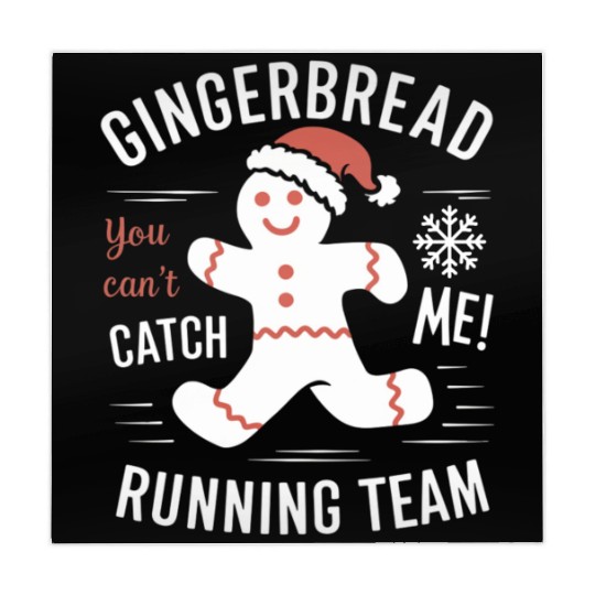 Gingerbread Running Team Christmas Humor Mahjong Mats