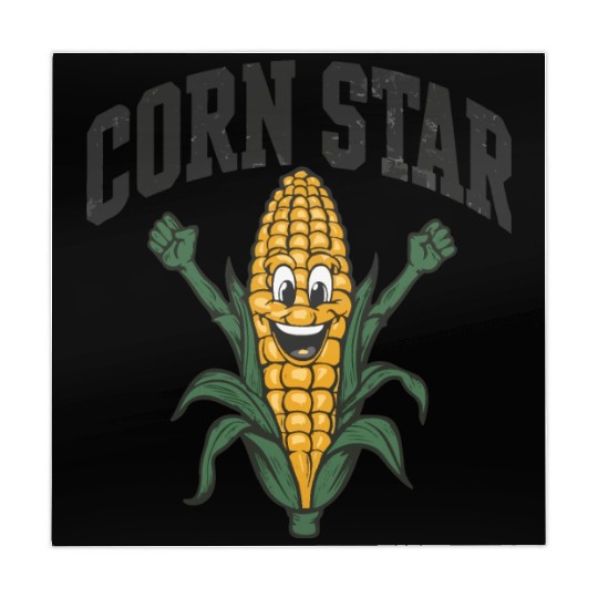 Funny Farm Food Mahjong Mats Corny Cob Farmer Corn Star