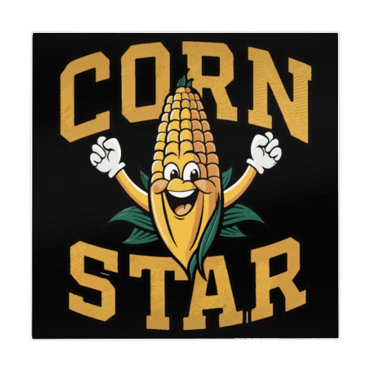 Funny Farm Food Mahjong Mats Corny Cob Farmer Corn Star