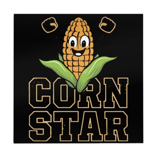 Funny Farm Food Mahjong Mats Corny Cob Farmer Corn Star