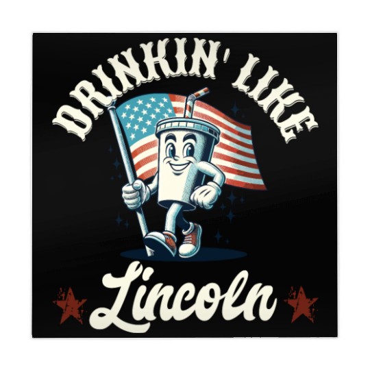 Drinkin' Like Lincoln 4th Of July Memorial Day Mahjong Mats
