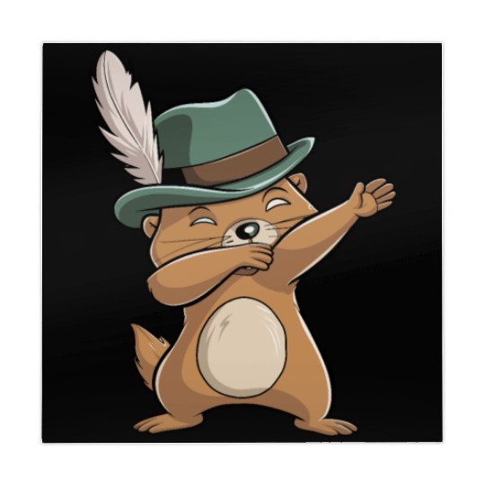 Groundhog Marmot for a Marmot lover groundhog fan Mahjong Mats