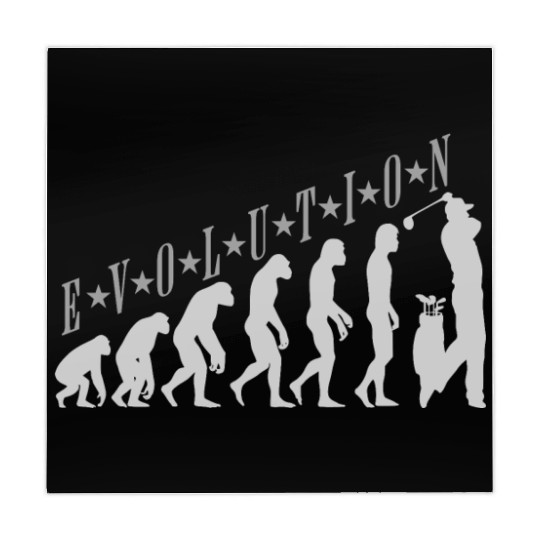 Golf Evolution design human evolution golf Mahjong Mats