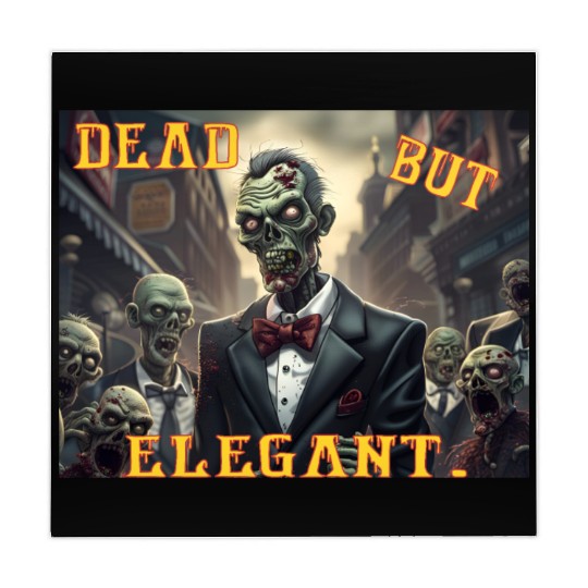 Funny Zombie Dead But Elegant Mahjong Mats
