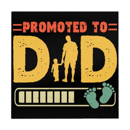 Promoted To Dad Funny Dad Announcement Mahjong Mats