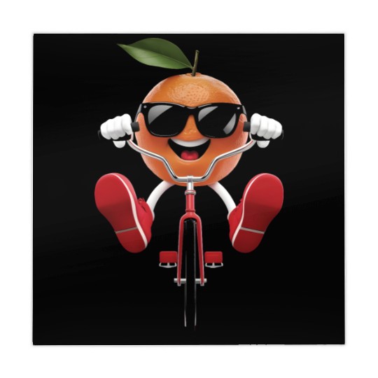 Mandarin Cycling On Bike Realistic Mahjong Mats