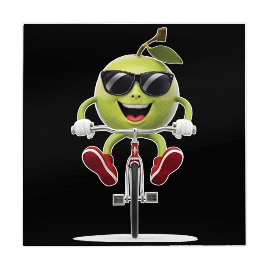 Guava Cycling On Bike Realistic Mahjong Mats
