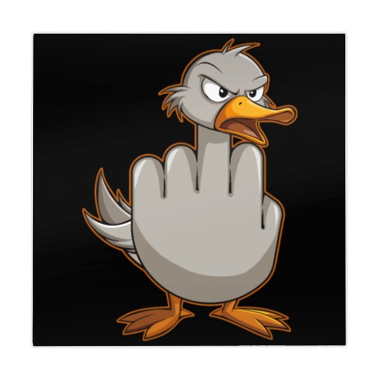 Funny Rude Seagull Outfit Gift for Men and Women Mahjong Mats