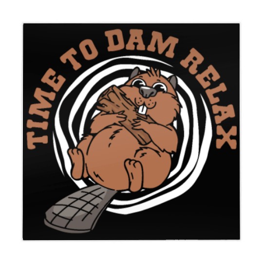 Time To Dam Relax North American Eurasian Beaver Mahjong Mats